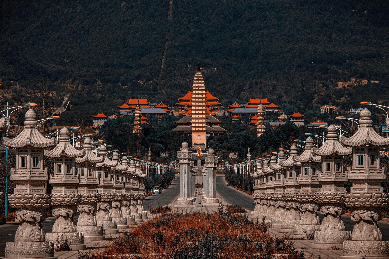stupa, travel, tourism, yunnan dali, asia